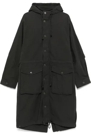 HENRIK VIBSKOV Płaszcze, Mężczyzna, Czarny, M, Czarna Kurtka Uncut w Stylu Cape