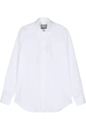 CANALI Koszule, Mężczyzna, Biały, M, Bawełna, Koszula Impeccabile Cotton Dress Shirt