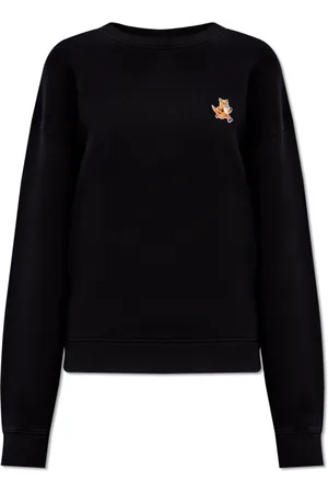 Maison Kitsuné Bluzy, Kobieta, Czarny, S, Bawełna, Bluza Speedy Fox Patch