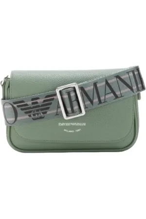Emporio Armani Torebki, Kobieta, Zielony, ONE SIZE, Mini Torebka z Regulowanym Paskiem