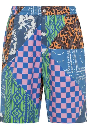 MARCELO BURLON Szorty, Mężczyzna, Wielobarwność, L, Poliester, Short Mix & Match
