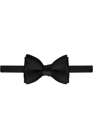Ermenegildo Zegna Akcesoria, Mężczyzna, Czarny, ONE SIZE, Jedwabny Czarny Zestaw Muchy