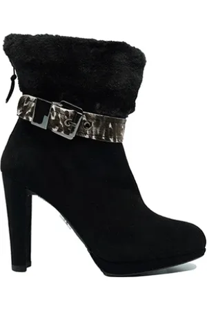 Stuart Weitzman Buty, Kobieta, Czarny, 37 EU, Zamsz, Zamszowe botki do kostki