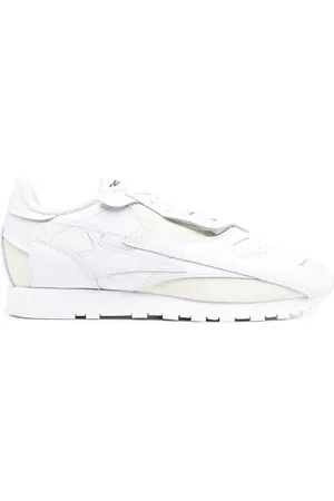 Maison Margiela Buty, Mężczyzna, Biały, 42 EU, Skóra, Białe skórzane buty sportowe