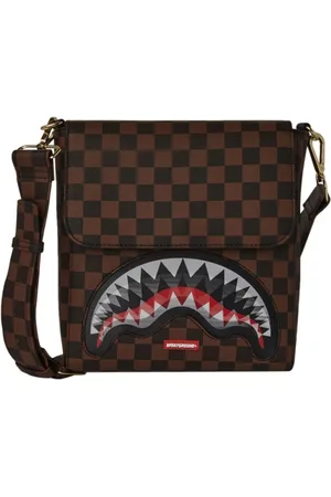Sprayground Torebki, Mężczyzna, brązowy, ONE SIZE, Len, Lenticular Chomp Torba Messenger Sling