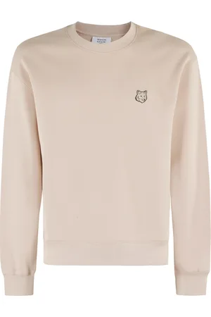 Maison Kitsuné Bluzy, Mężczyzna, Różowy, L, Nude Fox Head Sweatshirt