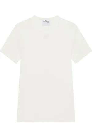 Courrèges Koszulki, Mężczyzna, Biały, S, Bawełna, Biały T-Shirt