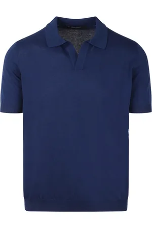 TAGLIATORE Koszulki, Mężczyzna, Niebieski, L, Bawełna, Frat Bawełniany Sweter Polo