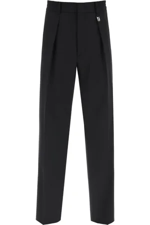 Fendi Spodnie, Mężczyzna, Czarny, M, Poliester, Spodnie dżinsowe o kroju slim-fit