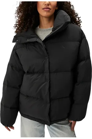 Calvin Klein Kurtki, Kobieta, Czarny, M, Czarna Sweterkowa Kurtka z Guzikami