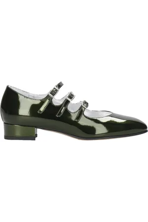 Carel Buty, Kobieta, Zielony, 38 1/2 EU, Skóra, Zielone Czółenka Decolleté Ariana