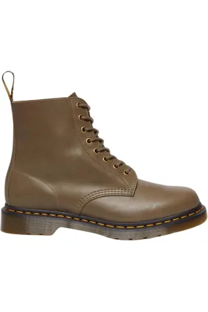 Dr. Martens Buty, Mężczyzna, Zielony, 42 EU, Skóra, Skórzane botki Carrara