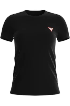 Guess Koszulki, Kobieta, Czarny, S, Bawełna, Mini Triangle T-Shirt