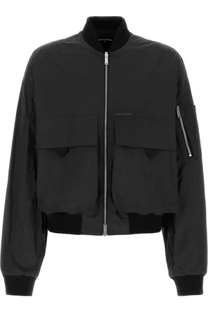 Dsquared2 Kurtki, Mężczyzna, Czarny, L, Poliester, Logo Bomber Jacket