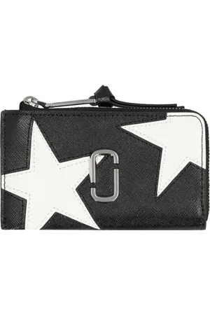 Marc Jacobs Akcesoria, Kobieta, Czarny, ONE SIZE, Skóra, Portfel Skórzany Star Patchwork