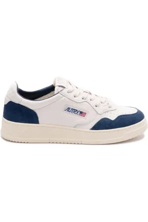 Autry Buty, Mężczyzna, Biały, 45 EU, Zamsz, Medalist Low Skórzane Zamszowe Sneakersy