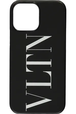 VALENTINO GARAVANI Akcesoria, Mężczyzna, Czarny, ONE SIZE, Len, Etui PRO MAX z Detalem Logo