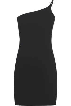 Courrèges Sukienki, Kobieta, Czarny, S, Spódnica z dzianiny prążkowanej Loop