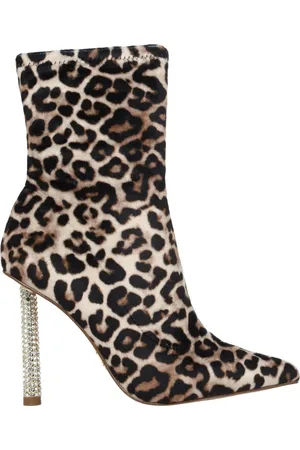 Steve Madden Buty, Kobieta, Wielobarwność, 37 1/2 EU, Zamsz, Botki z zamszu w panterkę