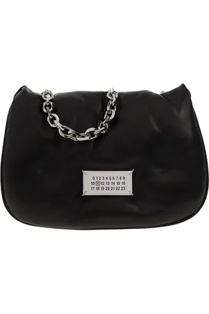 Maison Margiela Torebki, unisex, Czarny, ONE SIZE, Skóra, Glam Slam Chain Shoulder Bag