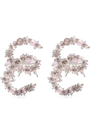 DRIES VAN NOTEN Akcesoria, Kobieta, Różowy, ONE SIZE, Kolczyki ze szkła i żywicy