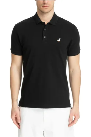 Moschino Koszulki, Mężczyzna, Czarny, L, Polo z 3 Guzikami w Jednym Kolorze