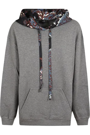 Etro Bluzy, Kobieta, Szary, M, Bawełna, Stylowa bawełniana bluza z kapturem