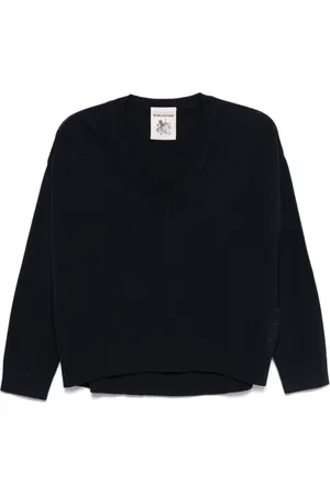 SEMICOUTURE Swetry, Kobieta, Niebieski, S, Niebieski Sweter dla Kobiet
