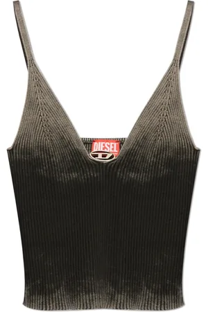 Diesel Koszulki, Kobieta, Czarny, M, Bawełna, M-Laila Top