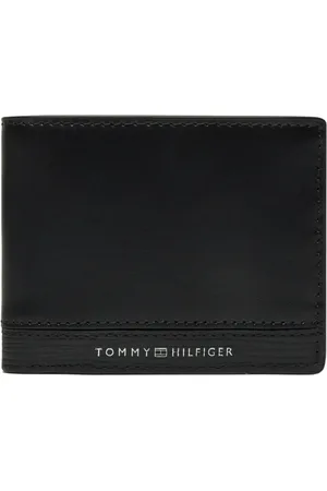 Tommy Hilfiger Akcesoria, Mężczyzna, Czarny, ONE SIZE, Męska Portmonetka Skórzana Wiosna/Lato