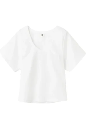 By Malene Birger Koszulki, Kobieta, Biały, S, Bawełna, Lunae Shirt Top
