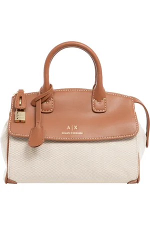 Armani Exchange Torebki, Kobieta, Beżowy, ONE SIZE, Wielokolorowa Torebka z Regulowanym Paskiem