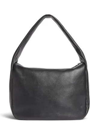 Dsquared2 Torebki, Kobieta, Czarny, ONE SIZE, Skóra, Skórzana torba tote z wytłoczonym logo