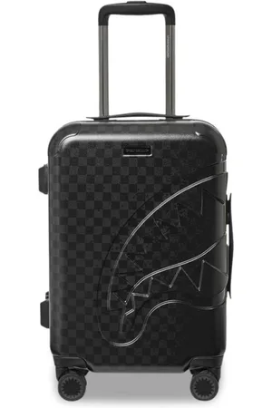 Sprayground Walizki, Mężczyzna, Czarny, ONE SIZE, Walizka na kółkach Half Spritz w czarno-szarą kratę