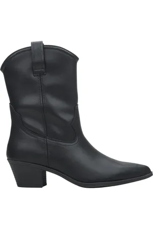 Estro Buty, Kobieta, Czarny, 37 EU, Skóra, Kowbojki z niską cholewką