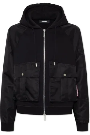 Dsquared2 Kurtki, Mężczyzna, Czarny, M, Bawełna, Lekka Kurtka