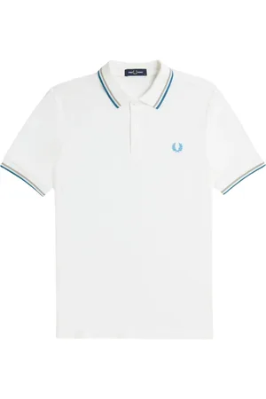 Fred Perry Koszulki, Mężczyzna, Biały, M, Bawełna, Koszulka Polo Twin Tipped