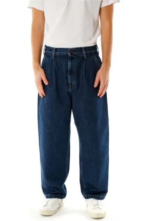 Carhartt Jeansy, Mężczyzna, Niebieski, W29, Bawełna, Luźne dżinsy o zwężanym kroju