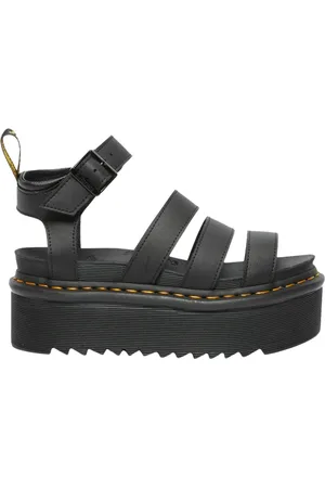 Dr. Martens Buty, Kobieta, Czarny, 40 EU, Skóra, Klapki na platformie Zebrilus