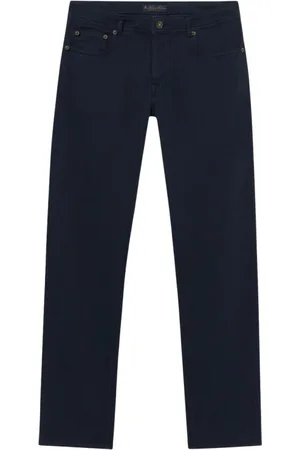 Brooks Brothers Jeansy, Mężczyzna, Niebieski, W30, Bawełna, Spodnie Regular Fit z Pięcioma Kieszeniami