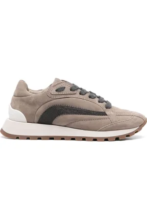 Brunello Cucinelli Buty, Kobieta, Beżowy, 40 EU, Skóra, Ice Sneakers