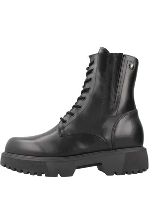 Nero Giardini Buty, Kobieta, Czarny, 36 EU, Skóra, Sznurowane botki