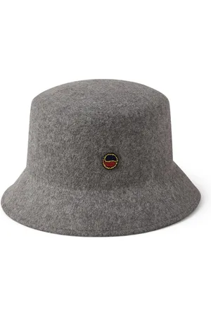 BUSNEL Akcesoria, Kobieta, Szary, S, Wełna, Tina Felted Bucket Hat