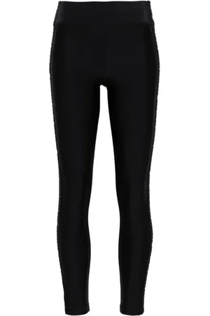 VERSACE Spodnie, Kobieta, Czarny, S, Czarne Legginsy dla Kobiet