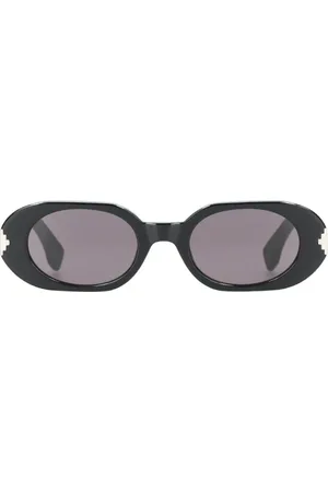 MARCELO BURLON Akcesoria, Mężczyzna, Czarny, ONE SIZE, Metalowe okulary przeciwsłoneczne Cross