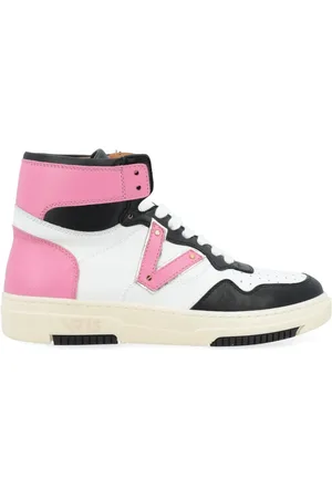 Via Roma Buty, Kobieta, Wielobarwność, 40 EU, Sneakersy z detalem V z skóry