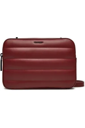 Calvin Klein Torebki, Kobieta, Czerwony, ONE SIZE, Torebka Camera Bag z Pikowaniem