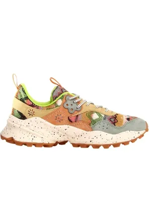 Flower Mountain Buty, Kobieta, Wielobarwność, 36 EU, Zamsz, Sneakers Kotetsu Szary Piasek