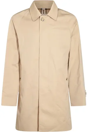 Burberry Płaszcze, Mężczyzna, Beżowy, M, Bawełna, Bawełniany płaszcz midi