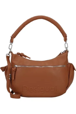 Desigual Torebki, Kobieta, brązowy, ONE SIZE, Torba na ramię z zamknięciem na zamek błyskawiczny